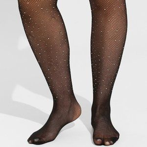 Torrid - Rhinestone Fishnet Tights in Black